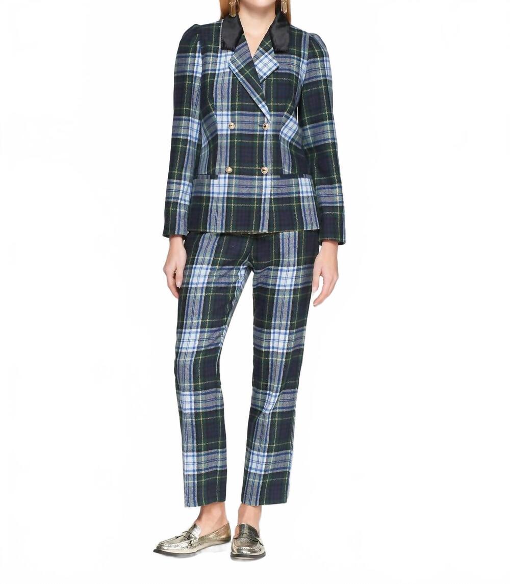 NEW VILAGALLO tiffany trouser in green plaid